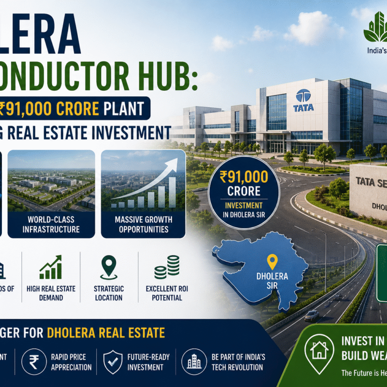 Dholera Semiconductor Hub: How Tata’s ₹91,000 Crore Plant Is Reshaping Real Estate Investment