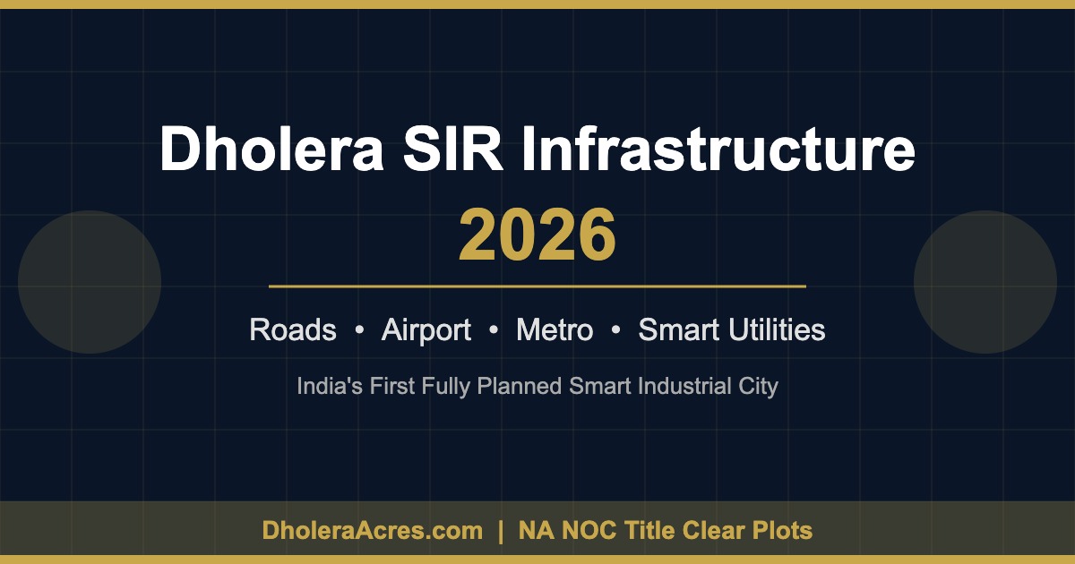Dholera SIR Infrastructure 2026: Roads, Airport, Metro, and Smart Utilities Explained