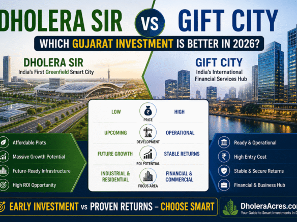 dholera vs gift city