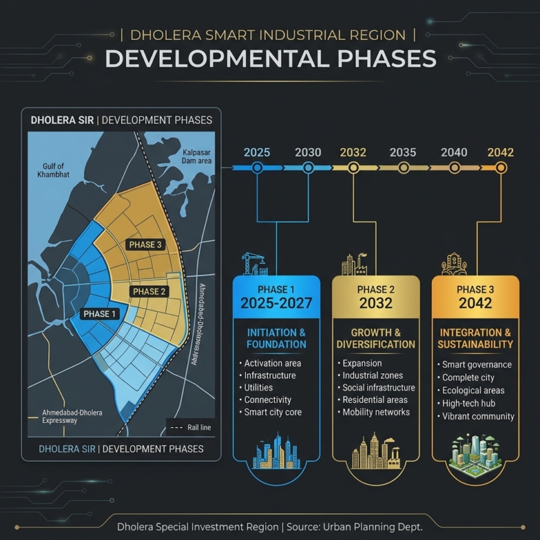 Dholera SIR Development Phases: Map Boundaries, Timelines, and Outlook
