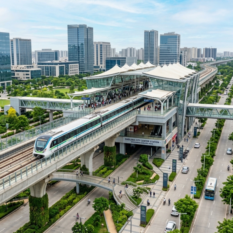 Ahmedabad-Dholera Metro MRTS: Route Map, Stations, and Transit-Oriented Zoning