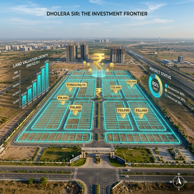 Dholera SIR Plot Price per Square Yard: 2026 Town Planning (TP) Land Rate Guide