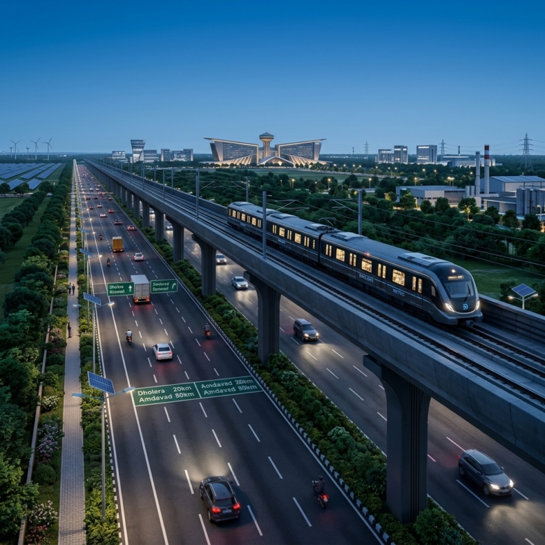 Ahmedabad to Dholera Metro Route: 2026 Station List & Transit Map