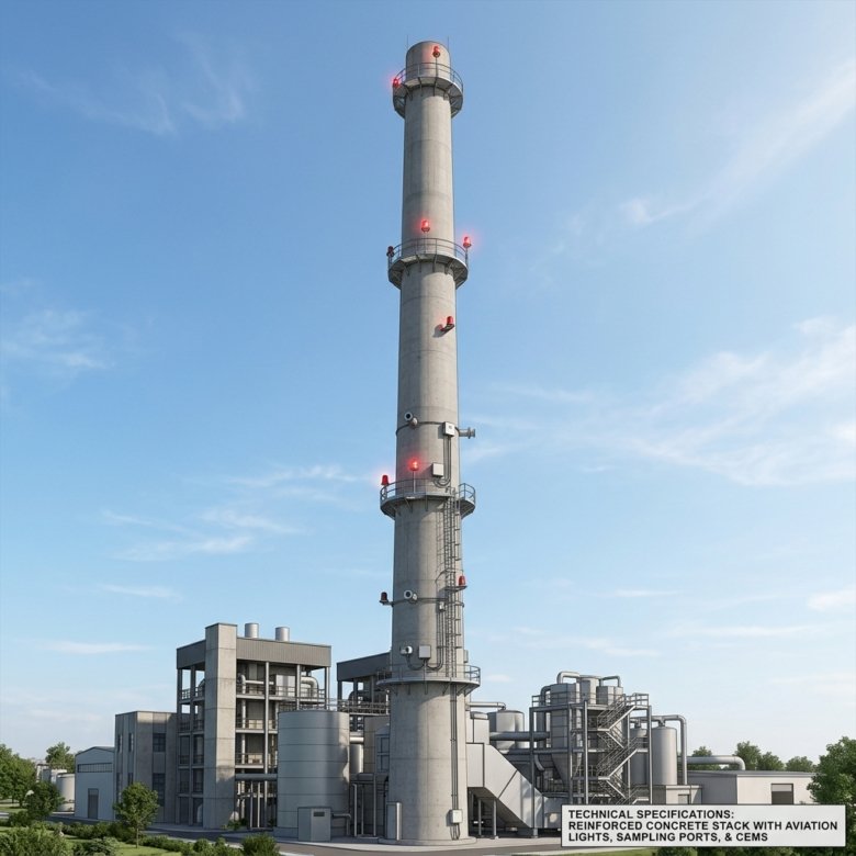 Dholera Industrial Chimney Height Calculations: DSIRDA Stack Norms