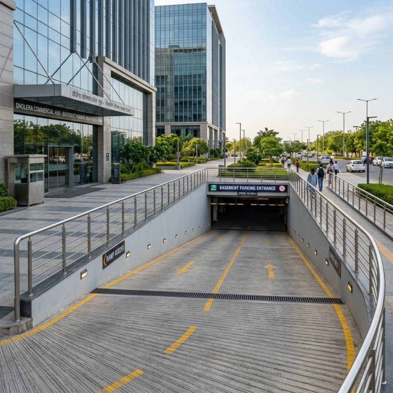 Dholera Commercial Building Ramp Gradient Rules: DSIRDA GDCR