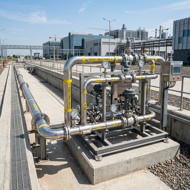 Dholera Industrial Nitrogen Pipeline Specifications: UHP Gas Grid