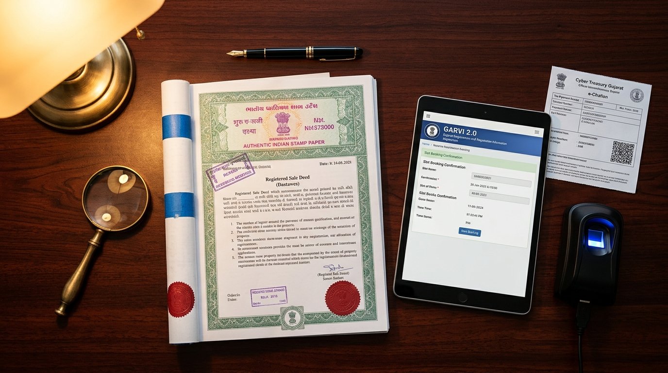Dholera Land Registration Guide: Sub-Registrar Office (SRO) Process & Document Checklist (2026)