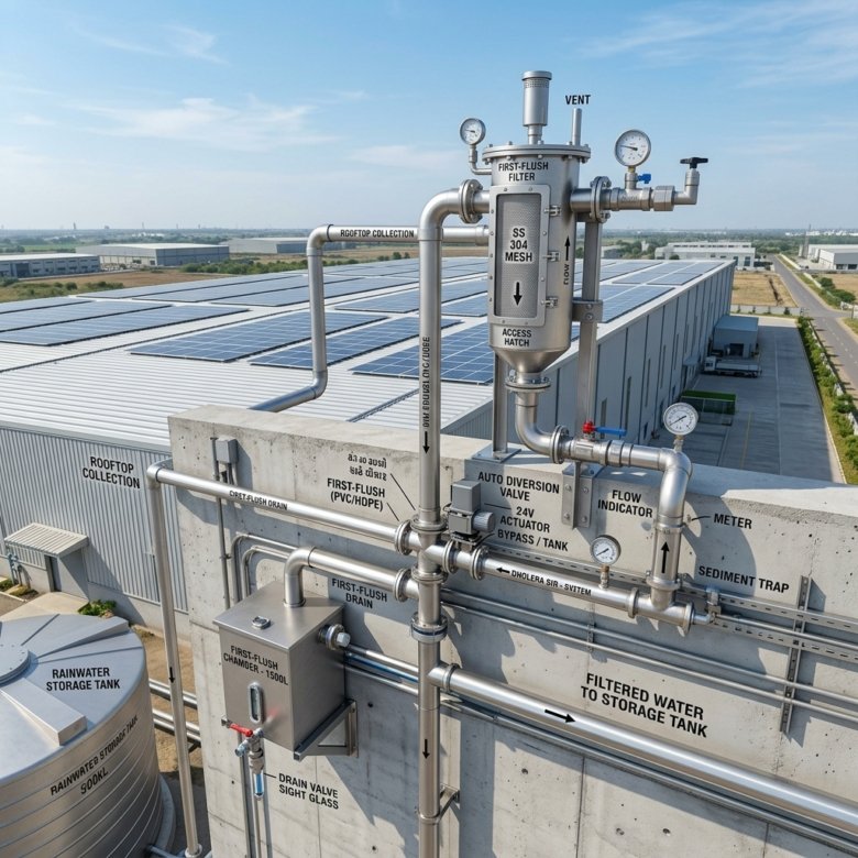 Dholera Rooftop Rainwater Filter Mesh Specifications: DSIRDA Codes